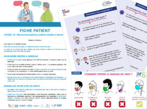 Supports d&rsquo;information Covid-19