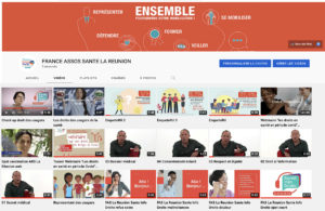 YouTube France Assos Santé La Réunion : 18 vidéos accessibles